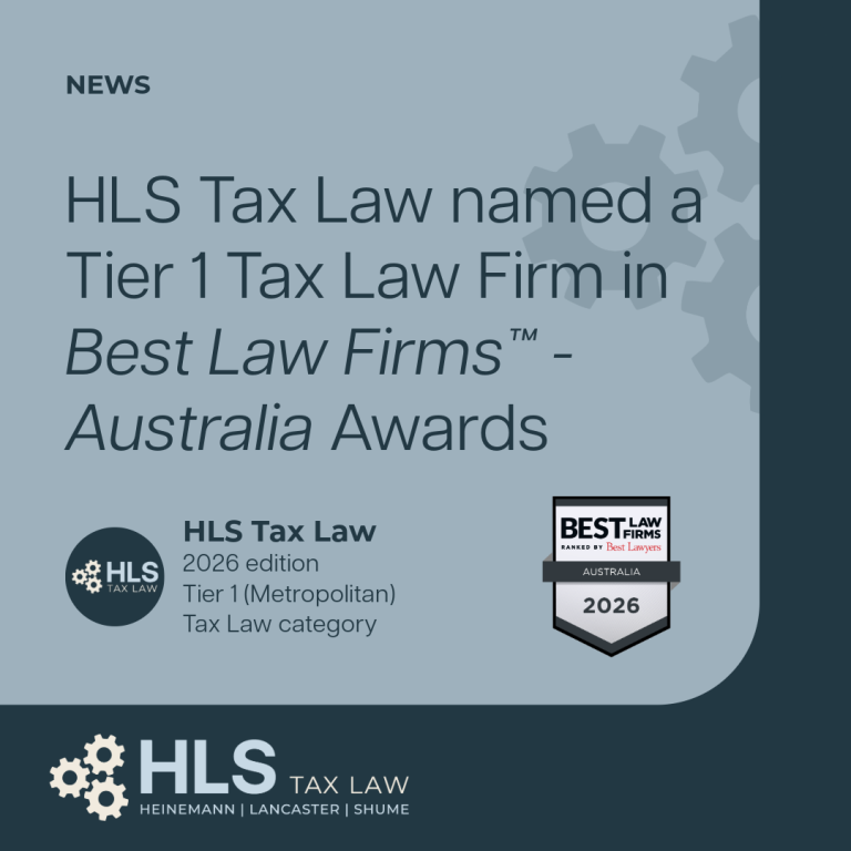 Best Law Firms Australia - HLS Tax Law tier 1